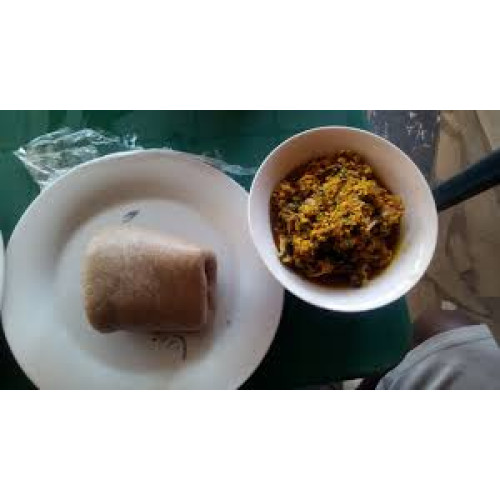 Wheat and Egusi Soup